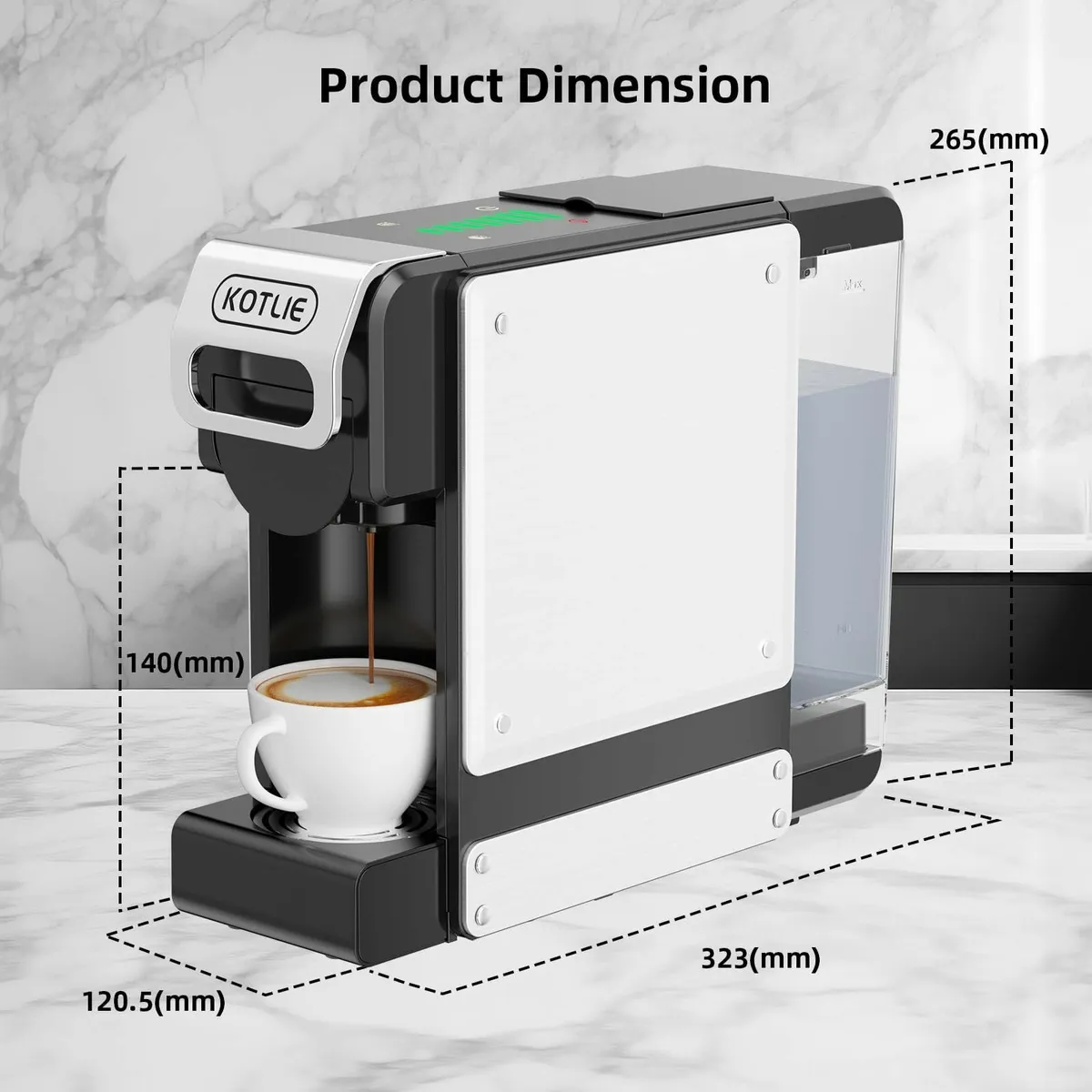 19BAR Multifunction Coffee Capsule Machine for - Image 3