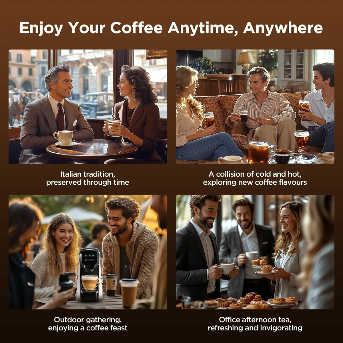 Warriors1 5 in 1 Pod Coffee Machines for Nespresso - Image 4