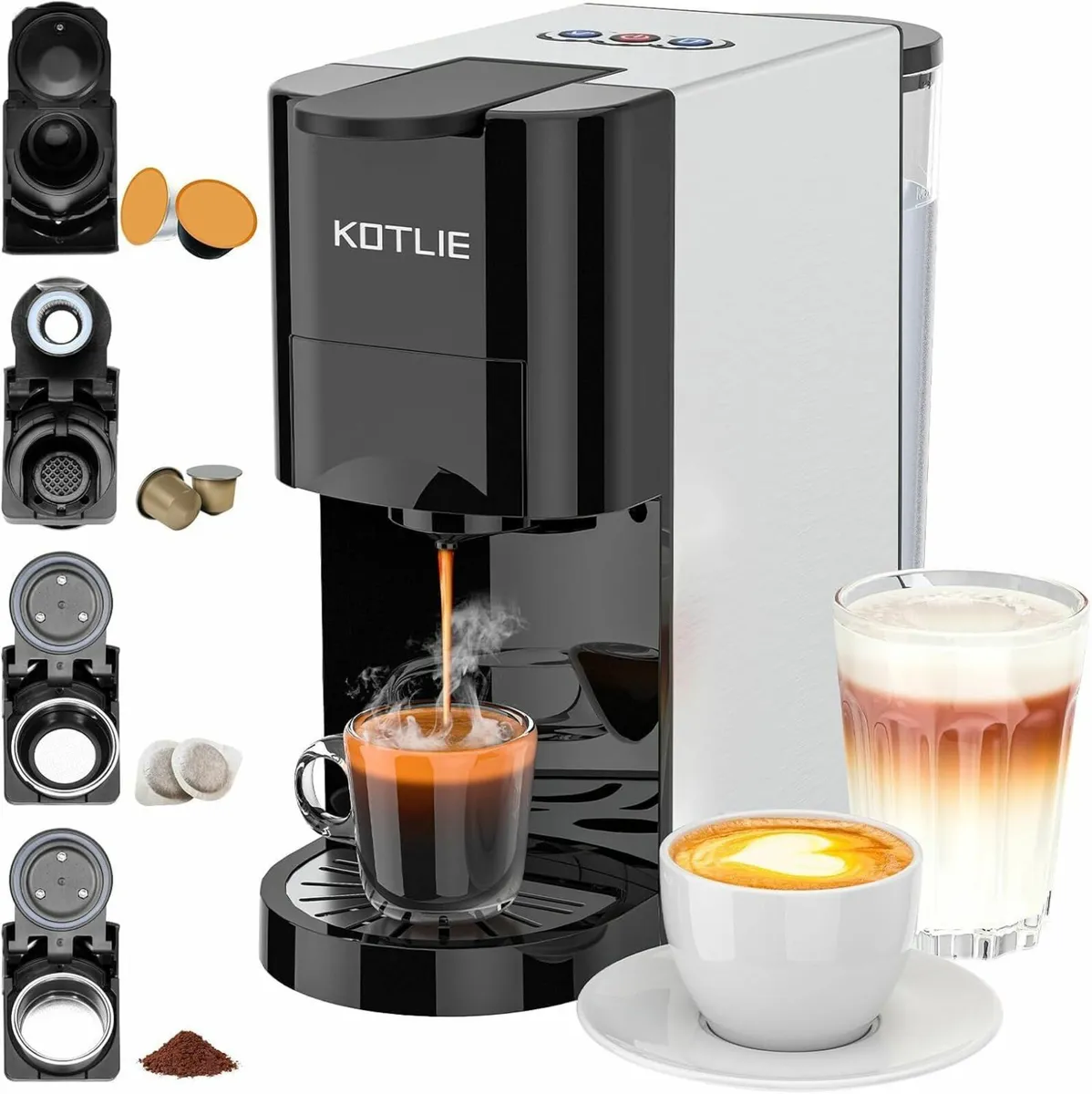 Espresso 4in1 Coffee Pods Machine for Nespresso - Image 1