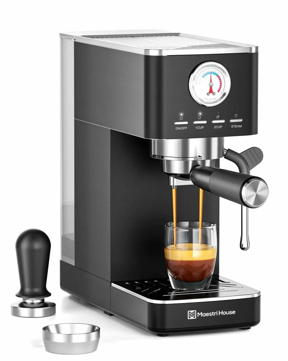 Espresso Machine 20 Bar ULKA Pump Compact Maker - Image 1