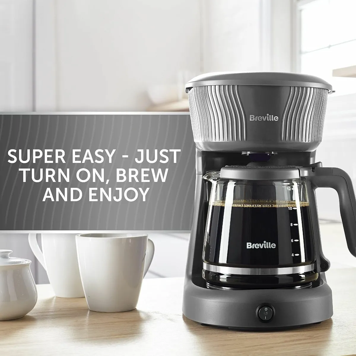 Flow Filter Coffee Machine 12 Cup Capacity Glass - Image 3