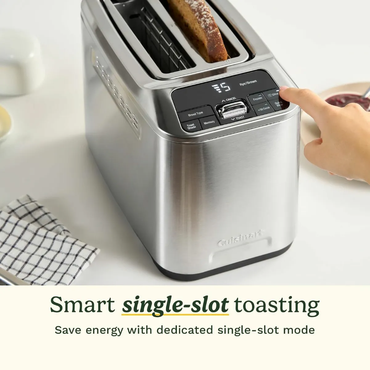 Smart Elite 2-Slice Toaster Extra-Long Slots for - Image 2