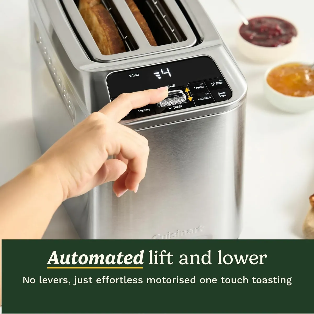 Smart Elite 2-Slice Toaster Extra-Long Slots for - Image 4