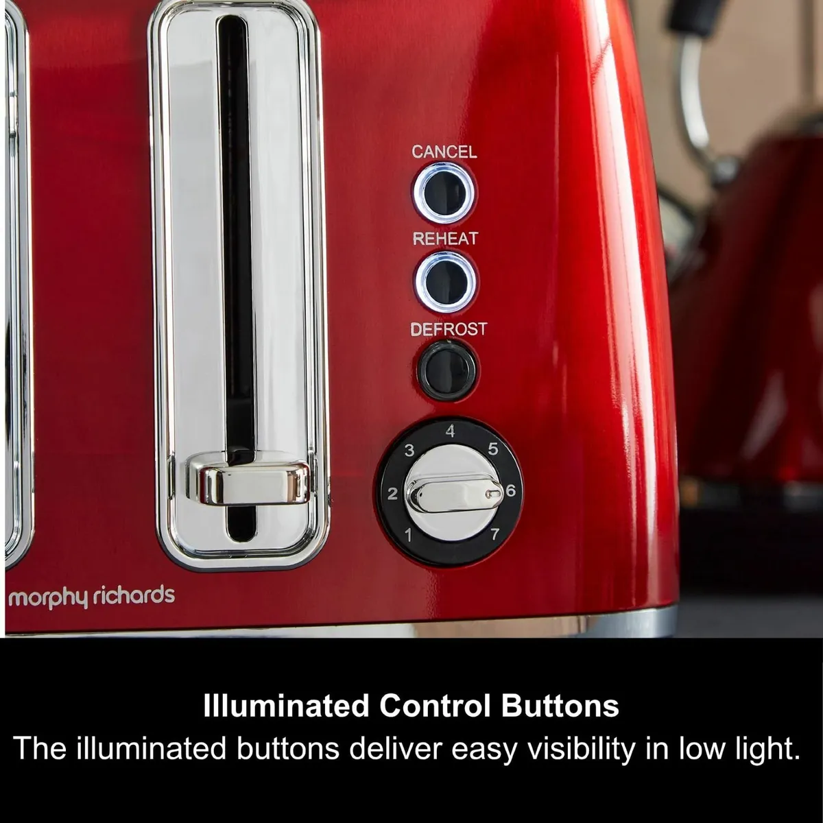 Accents Toaster 4 Slice Variable Browning Wide - Image 3