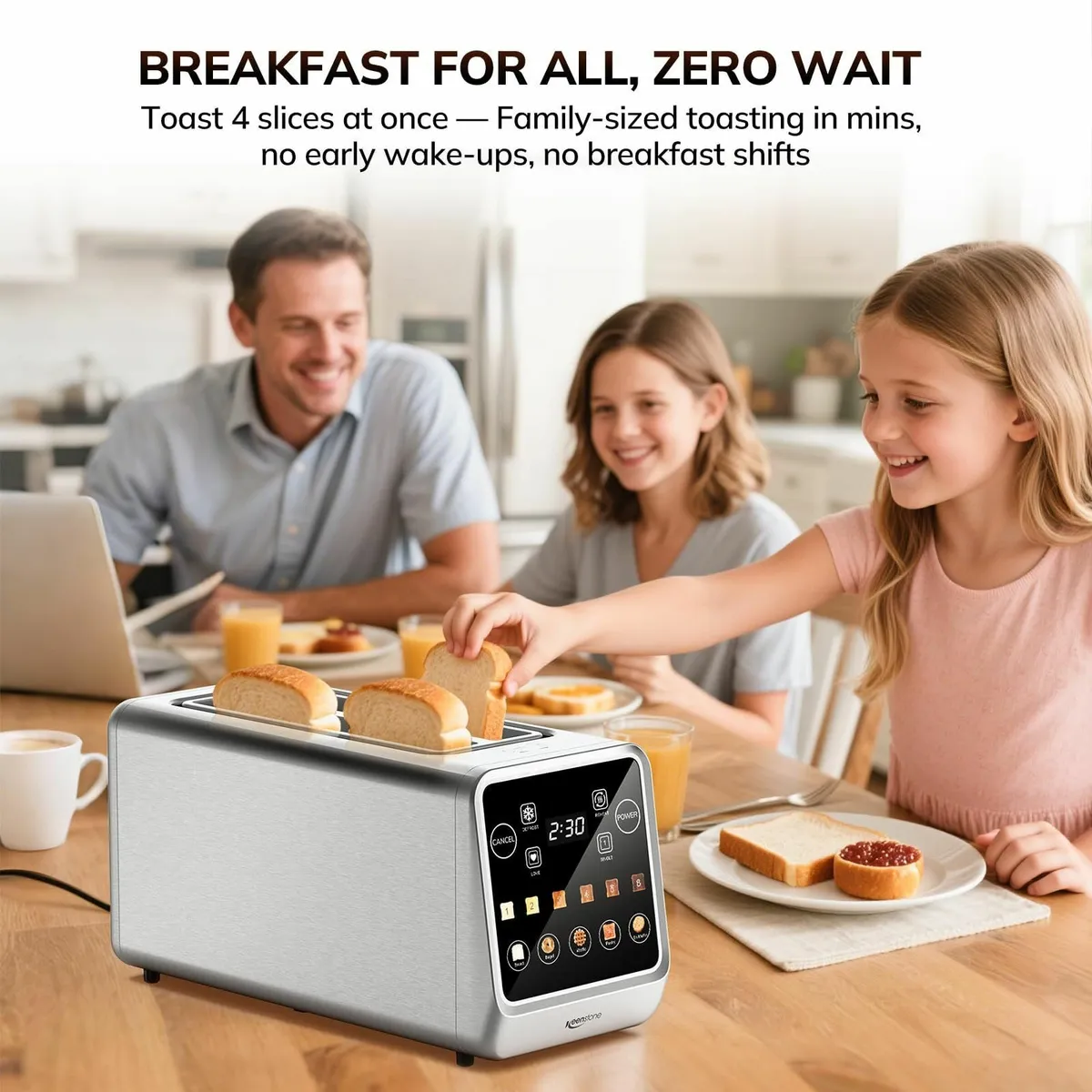 Toaster 4 Slice Digital Smart with TouchScreen - Image 2