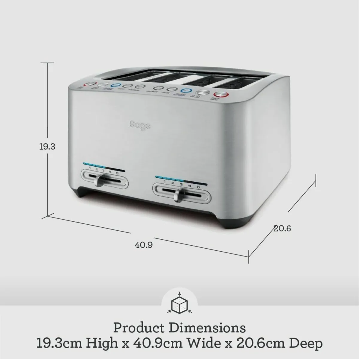 - The Smart Toast 4-Slice Toaster 2000 W Extra - Image 2