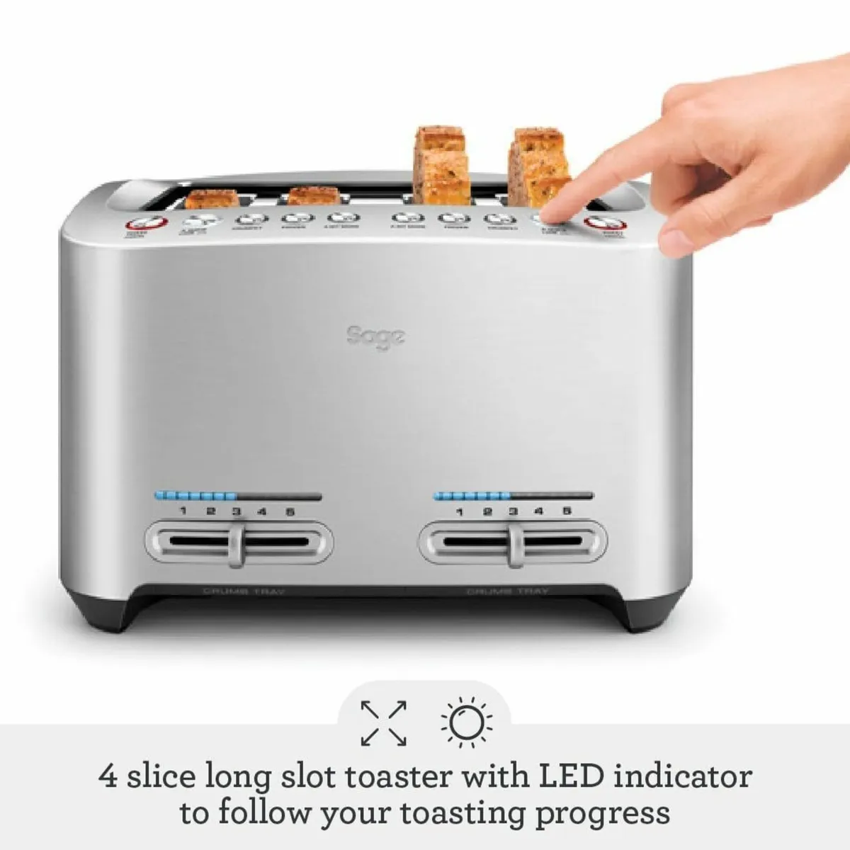 - The Smart Toast 4-Slice Toaster 2000 W Extra - Image 3