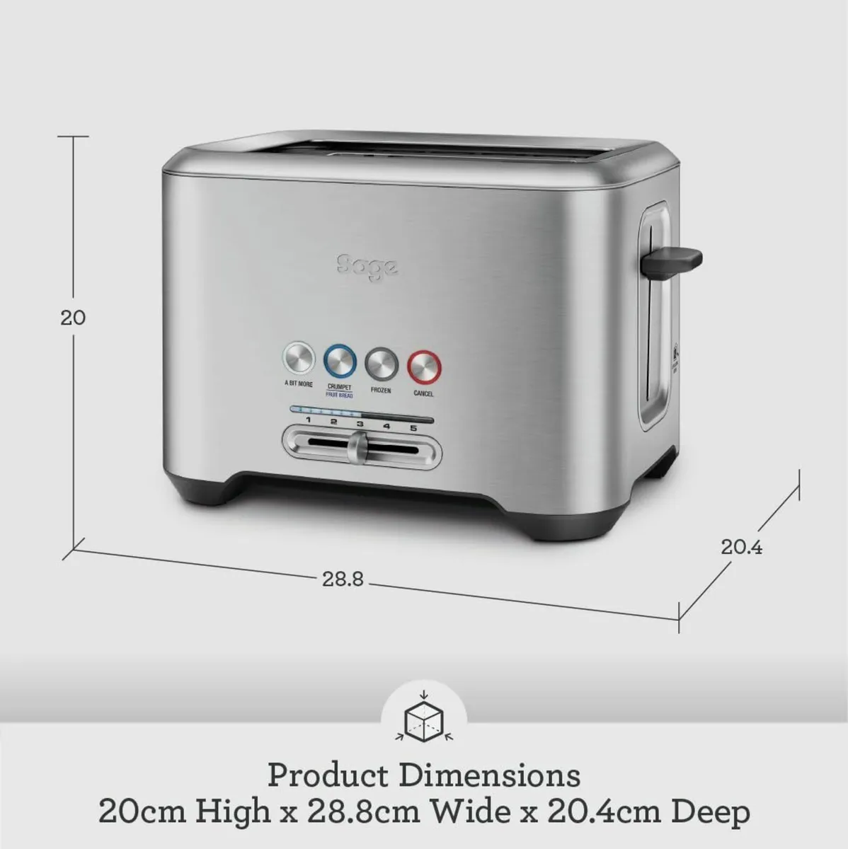 - The 'A Bit More' Toaster 2 Slice with Wide - Image 2