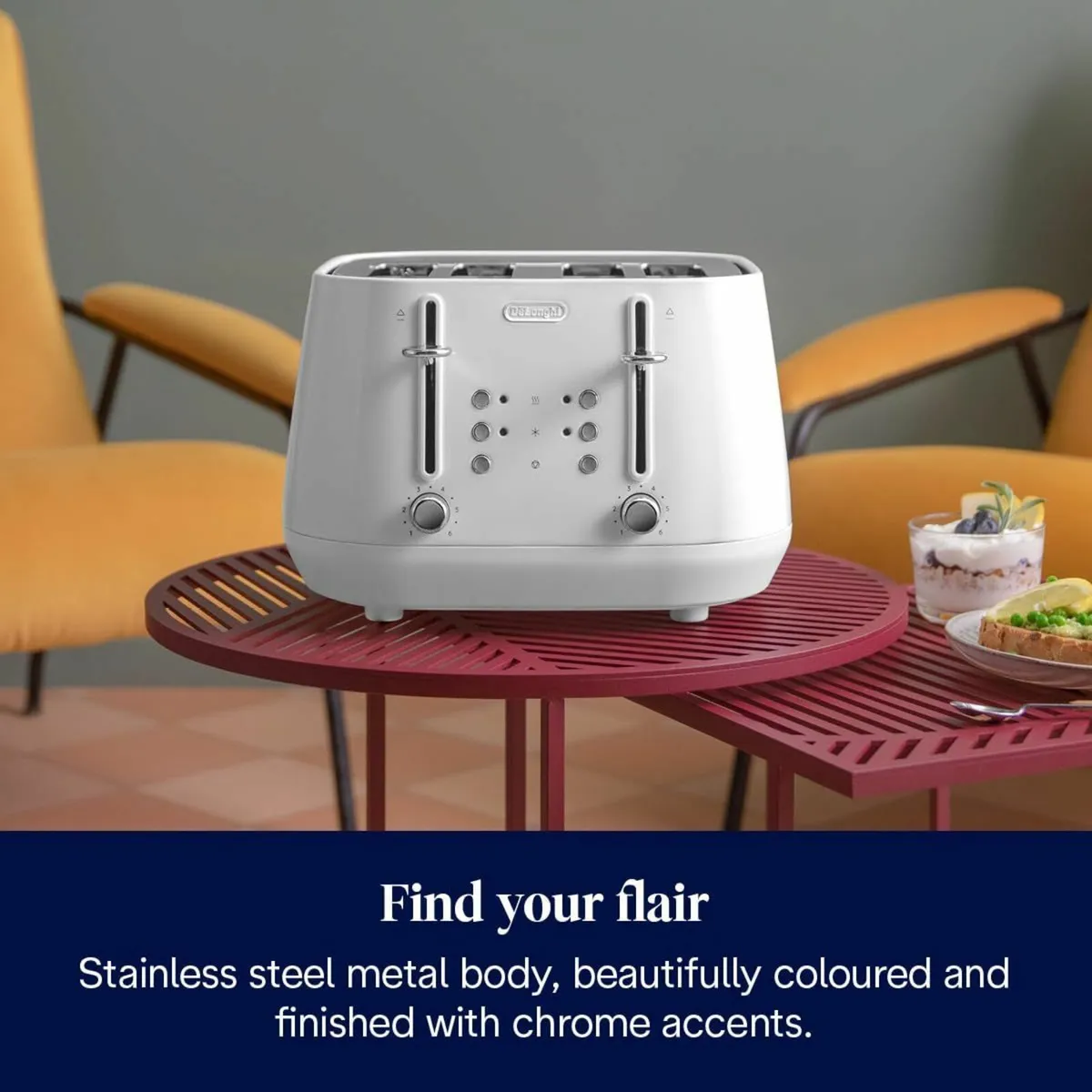 Eclettica BPA Free Metal Toaster CTY4003.W 4 Slot - Image 2