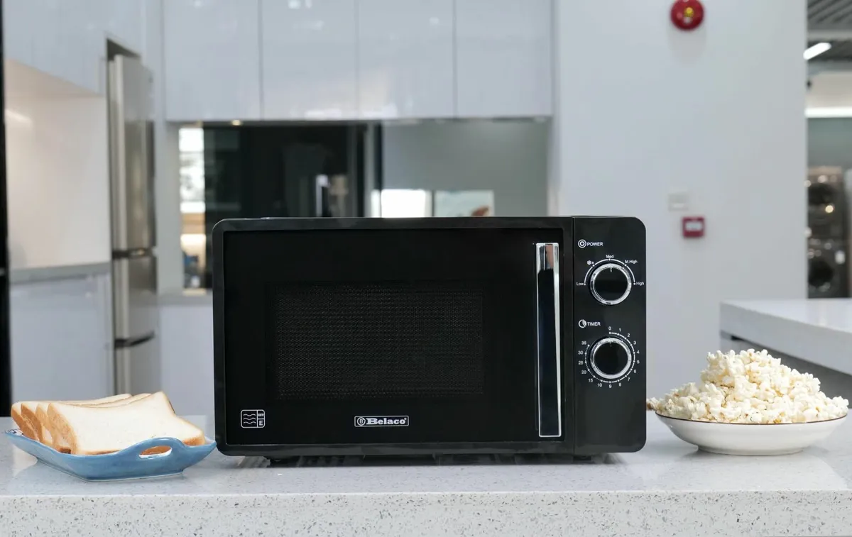 800W Microwave Compact Size Oven with Manual - Image 2