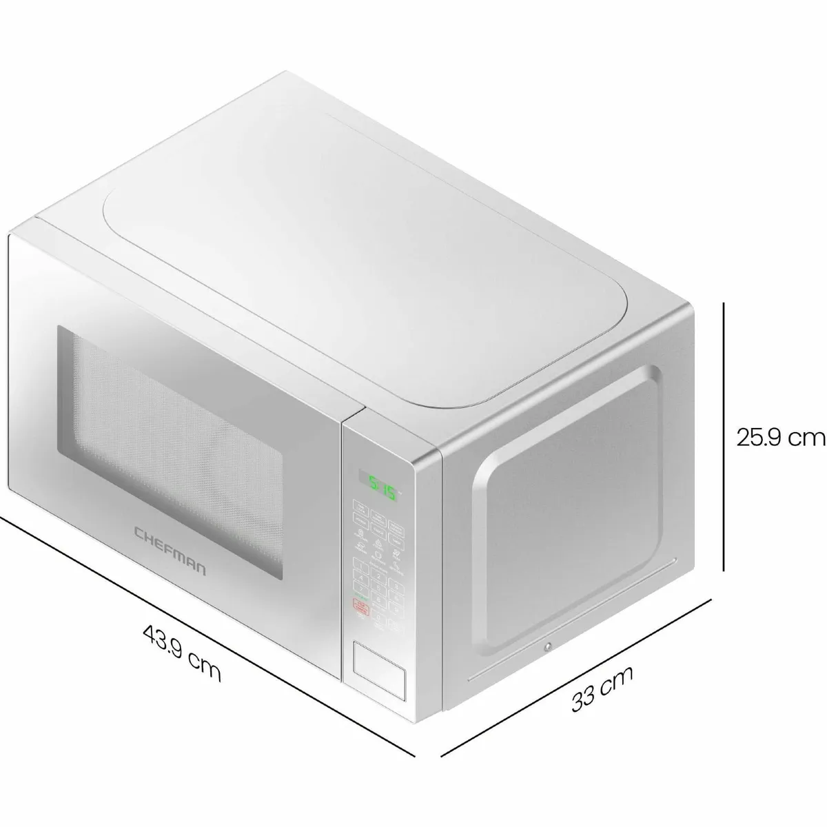 20L 800W Microwave Oven with Mirror Finish 6 - Image 2