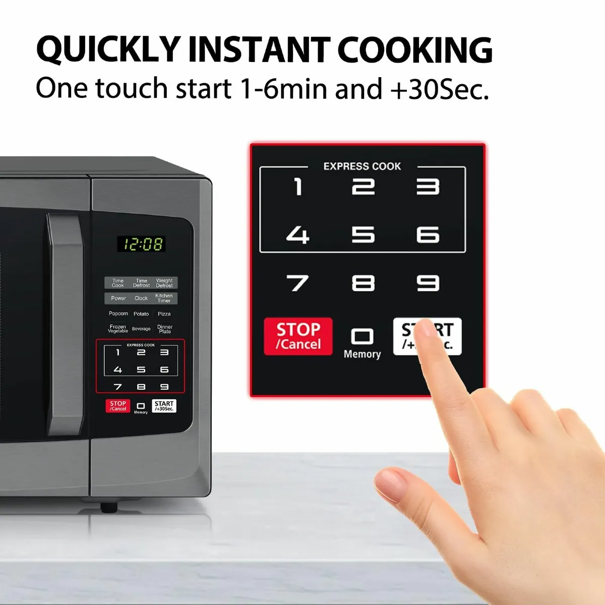 800w 23L Microwave Oven with Digital Display Auto - Image 4