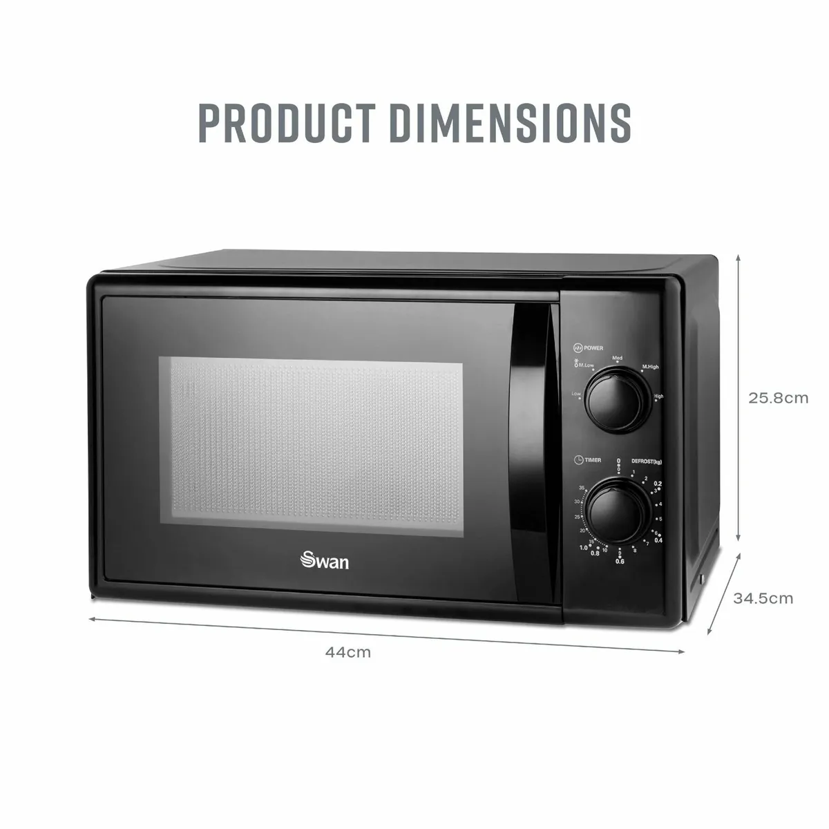 Manual Microwave 5 Power Levels Defrost 35 Minute - Image 2