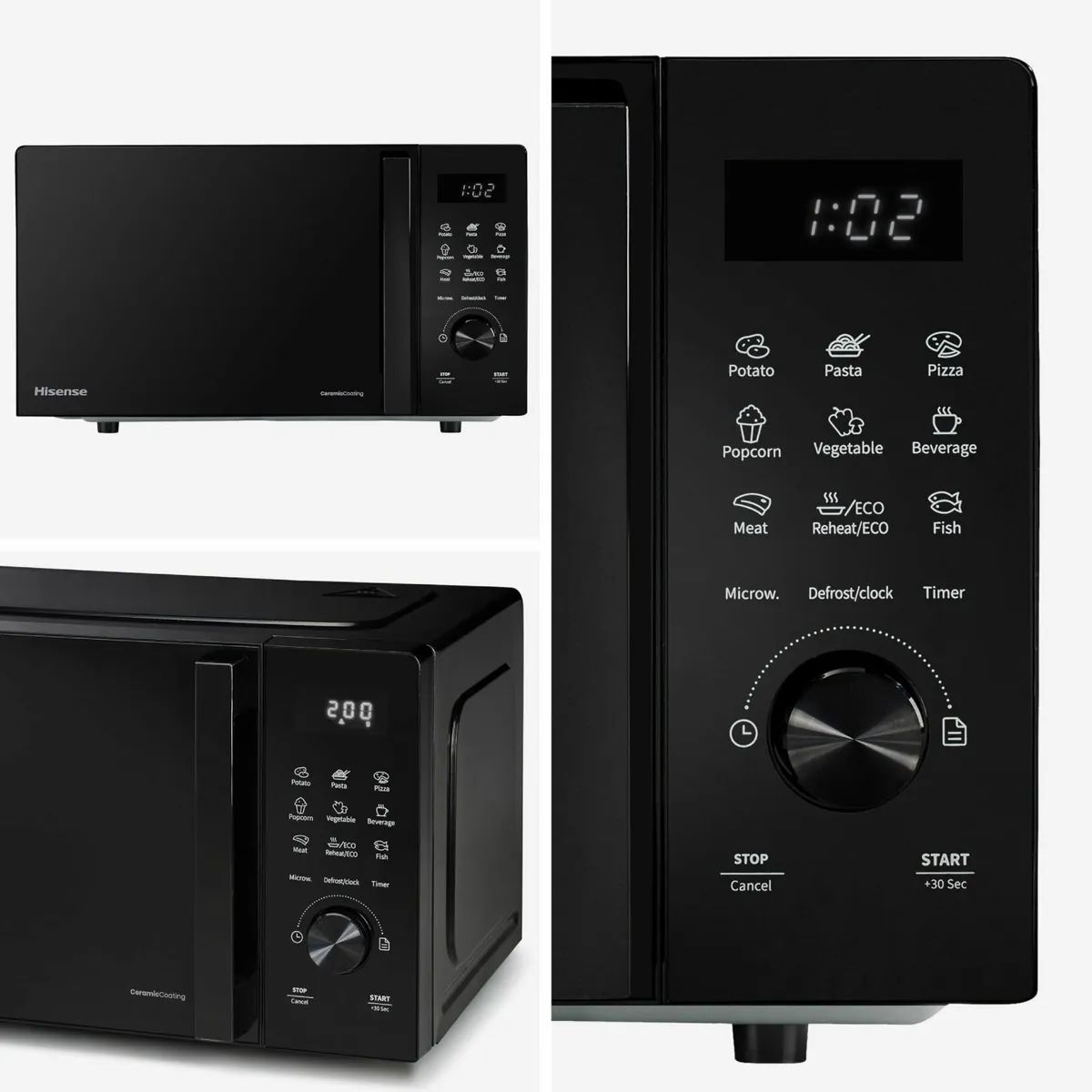 H23MOBSD1HUK 23 Litre 800W electronic Microwave - Image 4