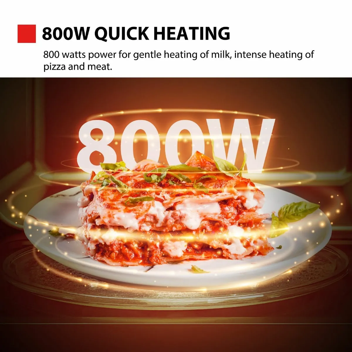 Black Mirror Microwave 20Liter 800W Digital Solo - Image 4