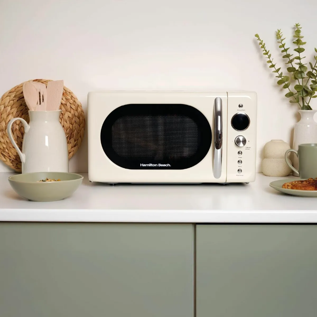 20L Retro Microwave Compact 8 Presets 60 Min - Image 2