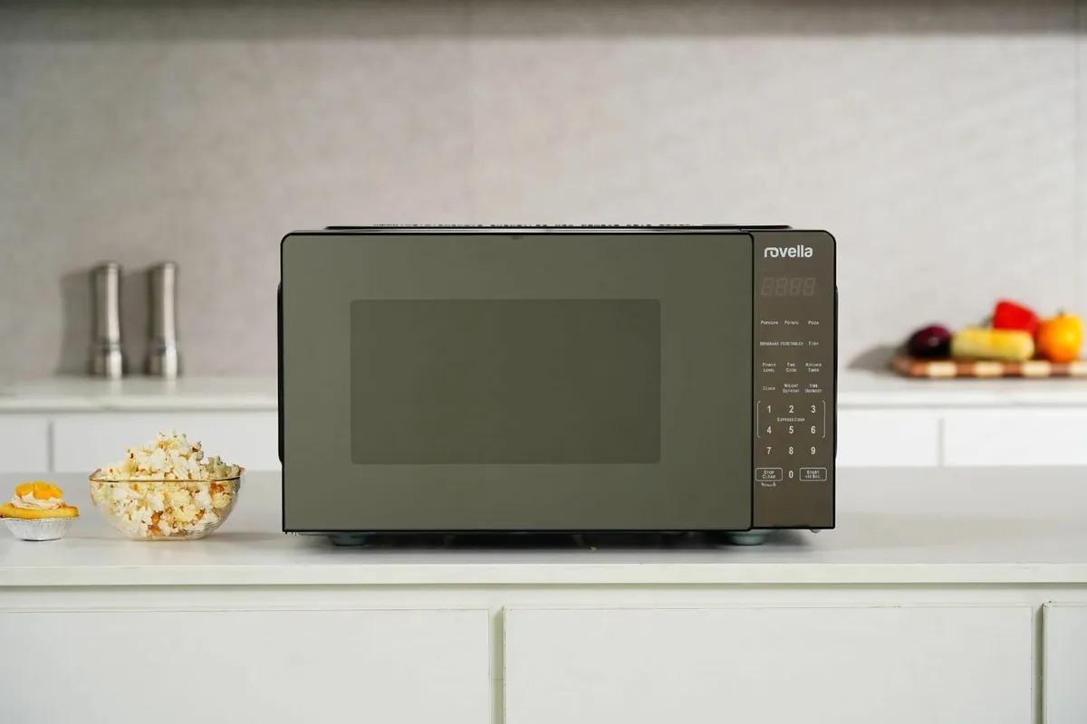23L Digital Microwave Oven 900W - Premium Black - Image 2