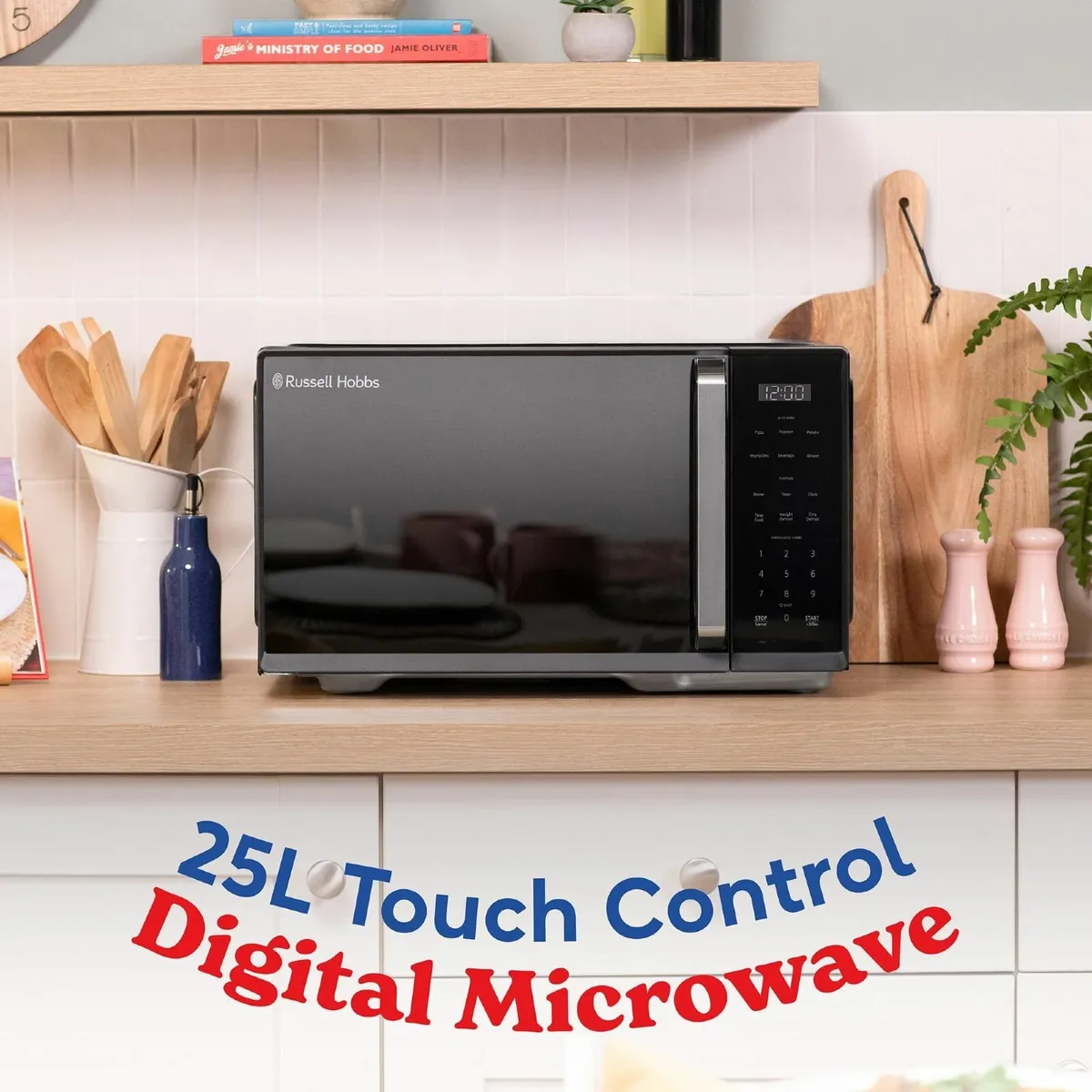 Digital Microwave in Black 900W Power 10 Levels 6 - Image 4
