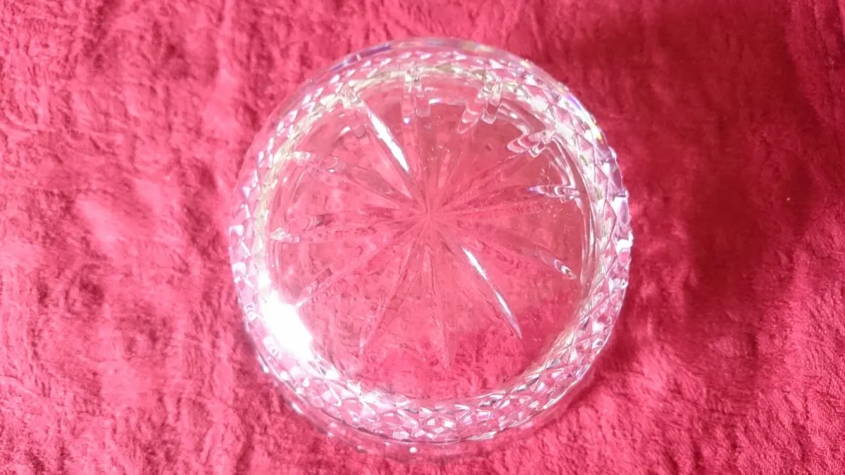 Galway Cut Crystal Bowl With Stamp And Label - Image 4