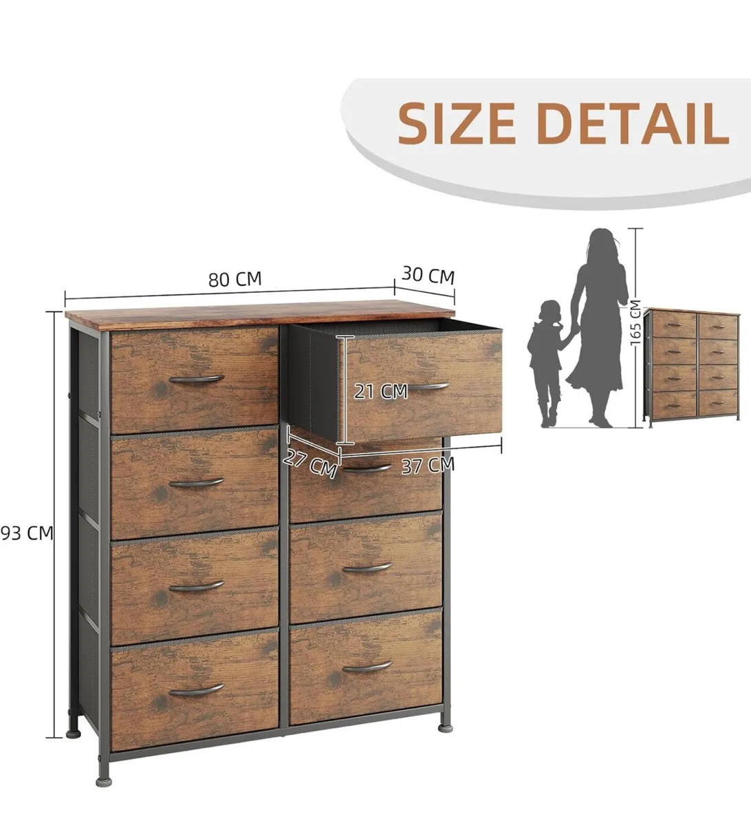 8 Drawers Chest of Drawers - Image 2