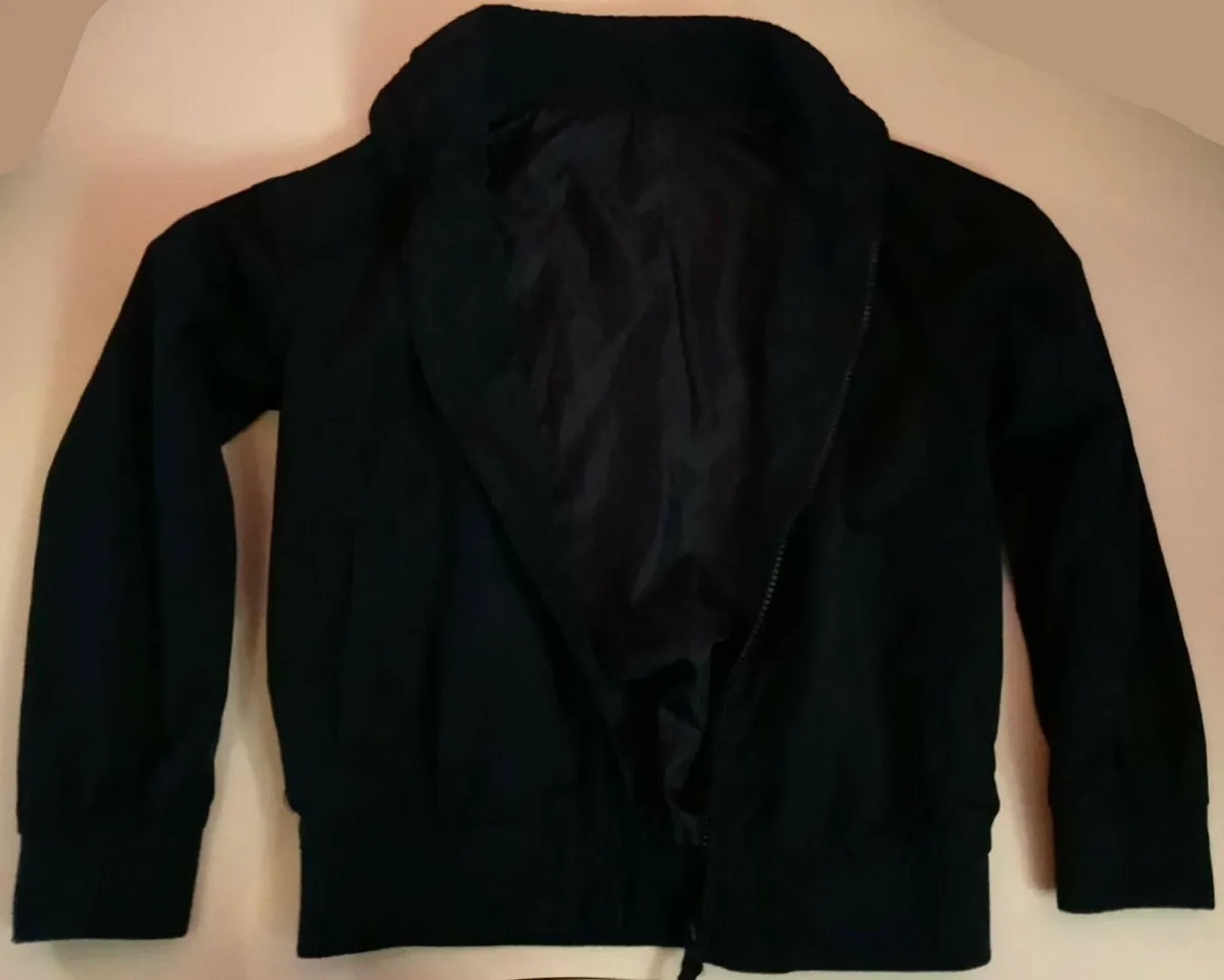 Kids stylish light jacket coat jumper in dark navy - Image 2