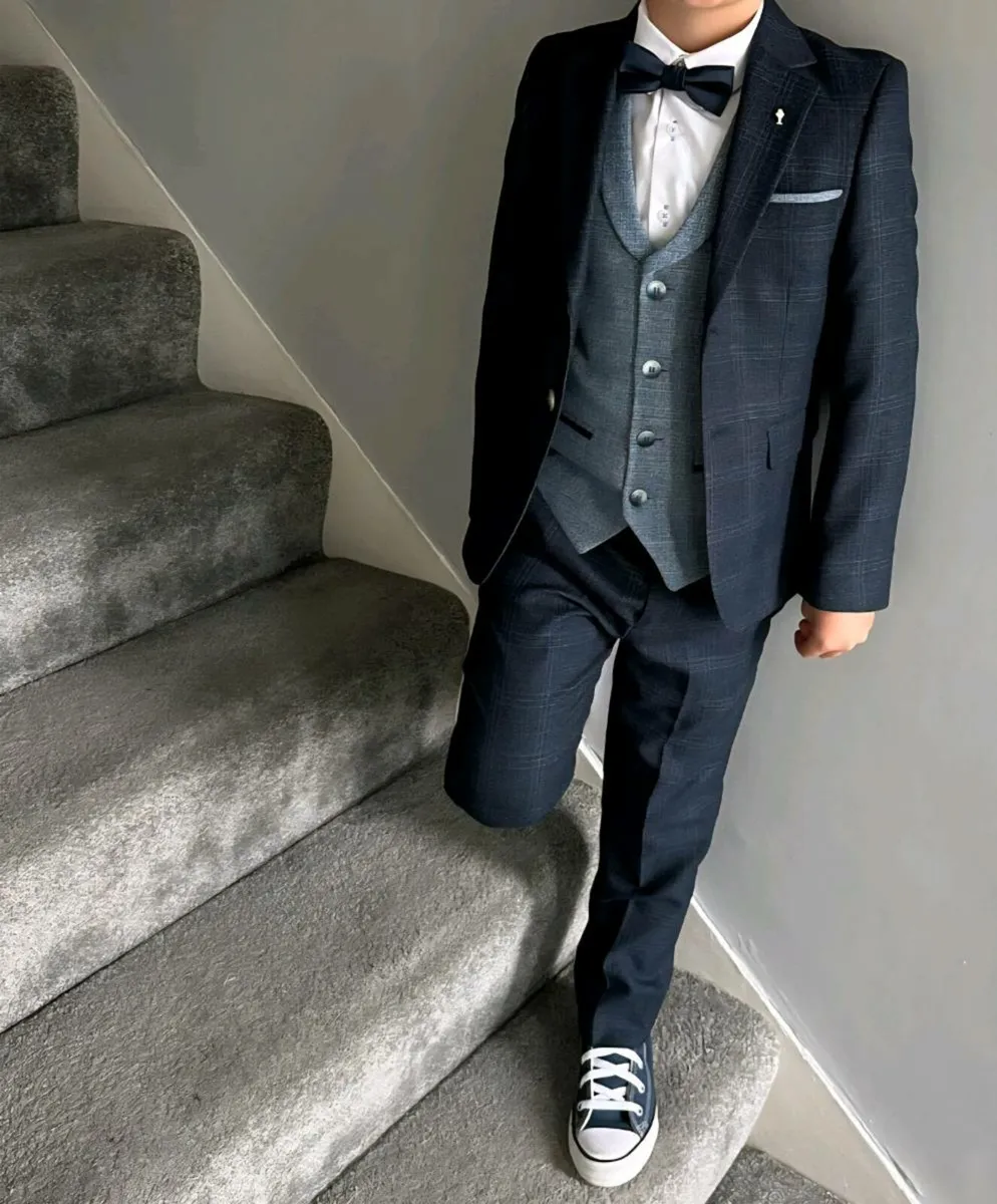 Benetti 4 Piece Suit Navy / Blue - Image 2