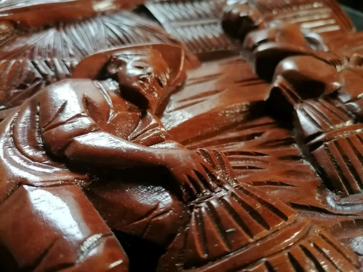 Carved Wooden Plaque - Image 4