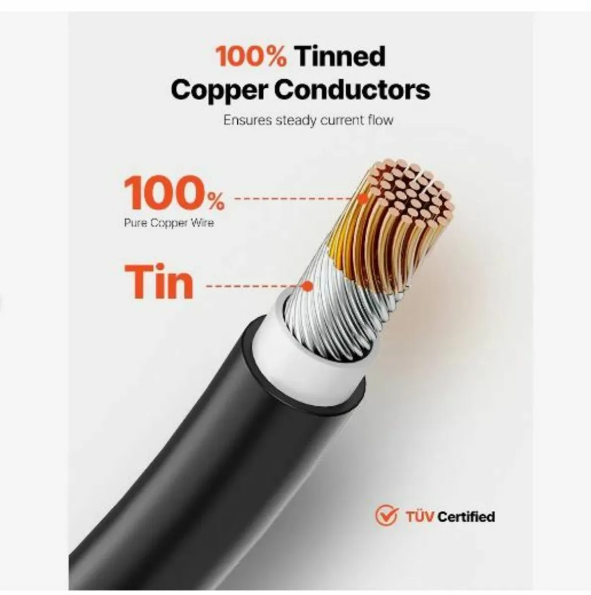 30.48m/100FT Solar Panel Extension Cable - Image 2