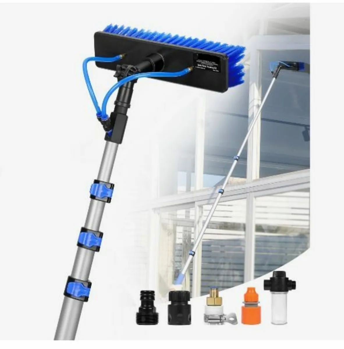 Water Fed Pole Kit, 3.6m Solar Panel Cleaning Pole - Image 1