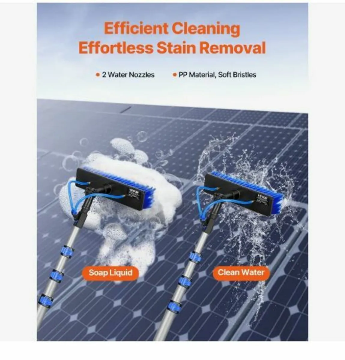 Water Fed Pole Kit, 3.6m Solar Panel Cleaning Pole - Image 2