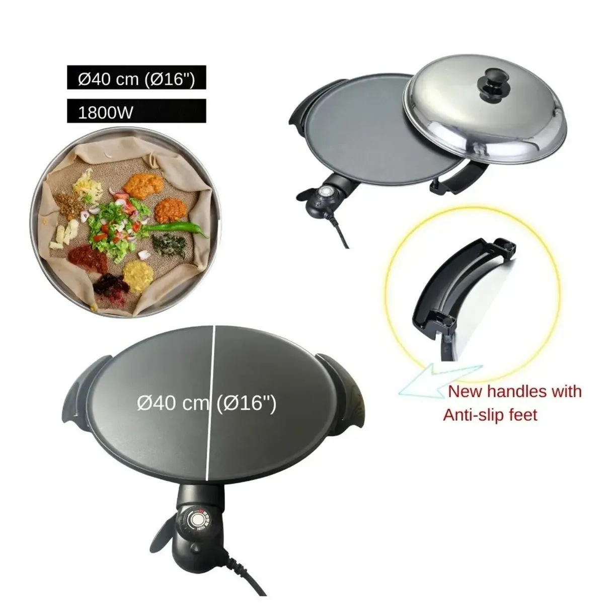 Lyroe Injera Maker Mogogo Chapatti Tortillas pizza - Image 3