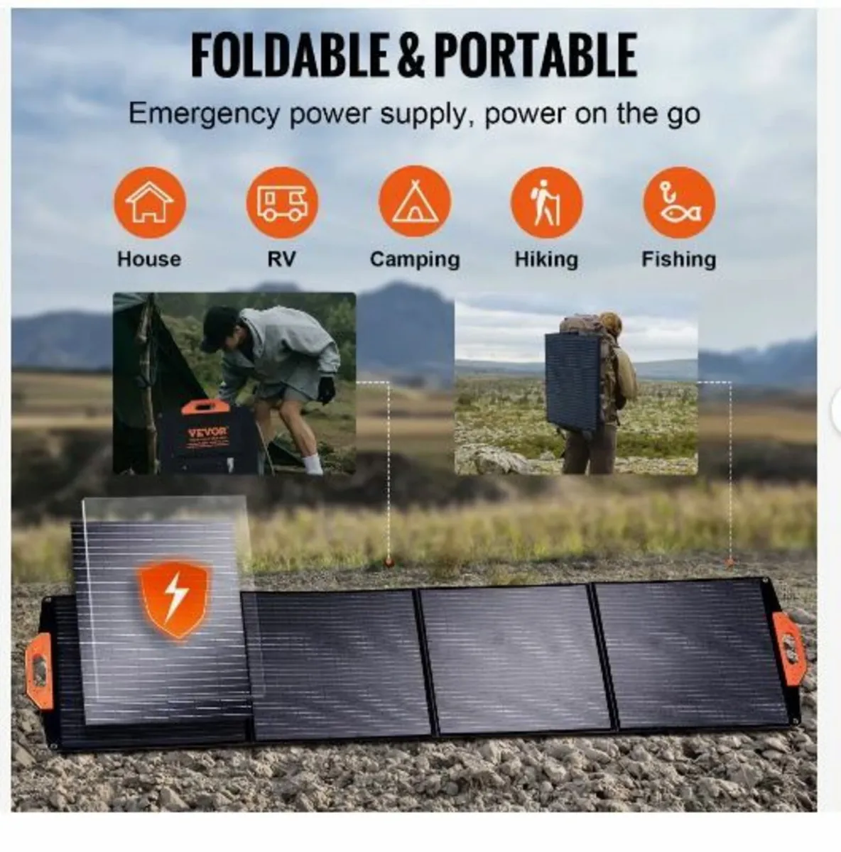 Portable Monocrystalline Solar Panel, 200W - Image 3