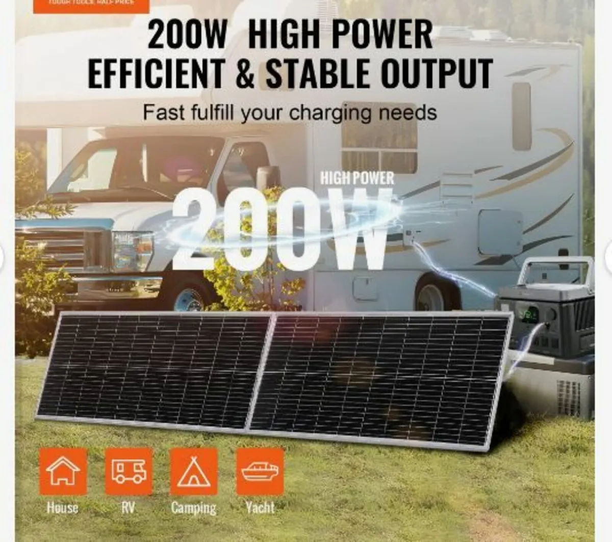 200W Monocrystalline Solar Panel Kit - Image 2