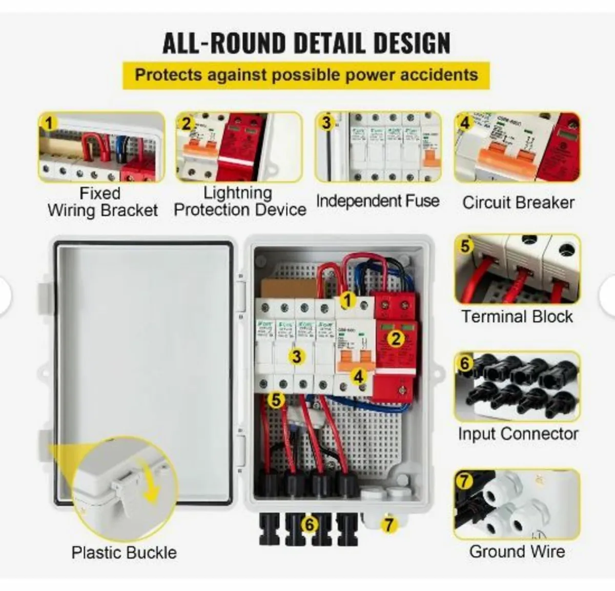 PV Combiner Box, 4 String, - Image 3