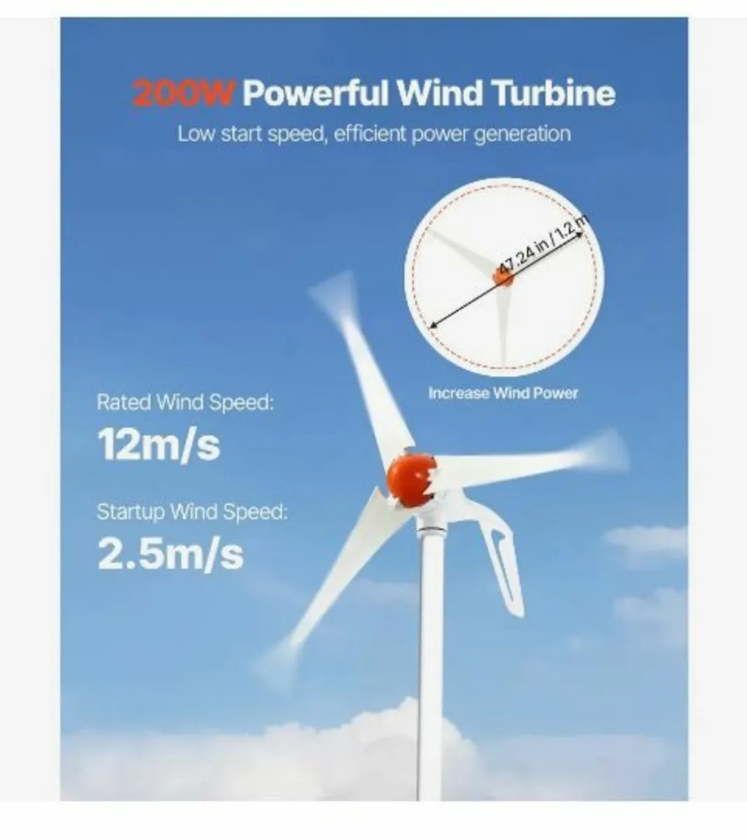 12V 400W Solar Wind Power Kit - Image 3