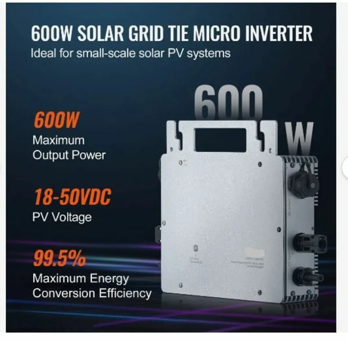 Solar Grid Tie Micro Inverter, 600W - Image 4