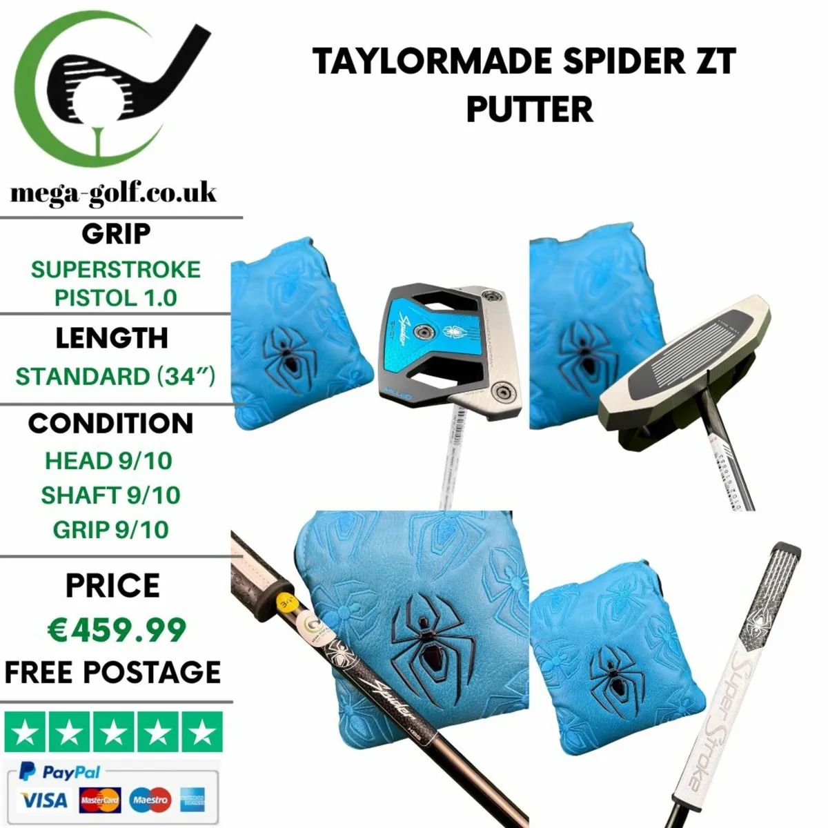Taylormade Spider ZT Putter / 34″ - Image 1