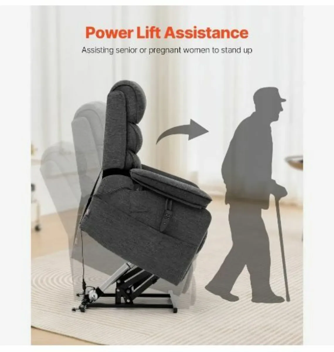 Power Lift Recliner Chair, Lift Chair - Image 2