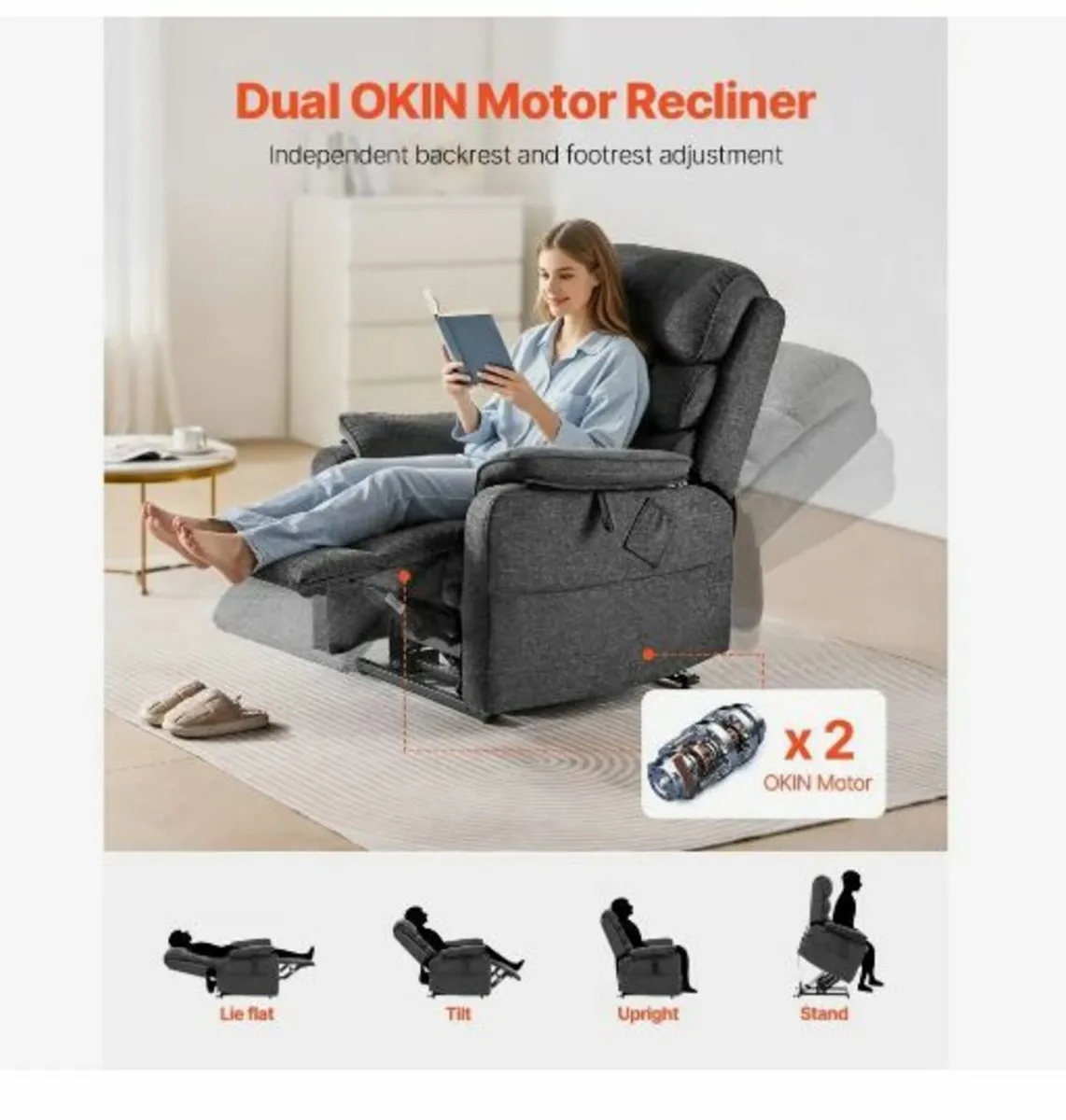 Power Lift Recliner Chair, Lift Chair - Image 4