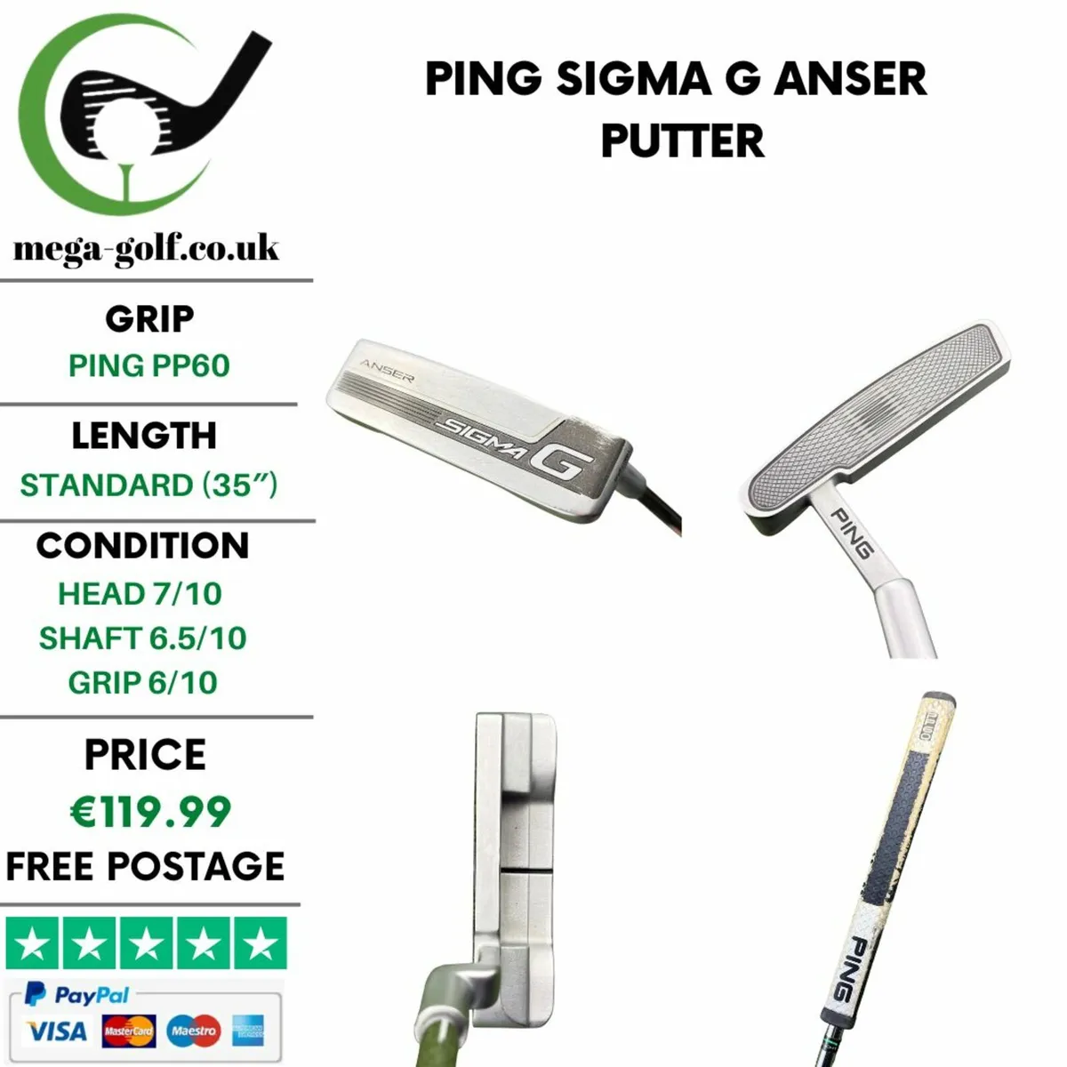Ping Sigma G Anser Putter / 35″ - Image 1