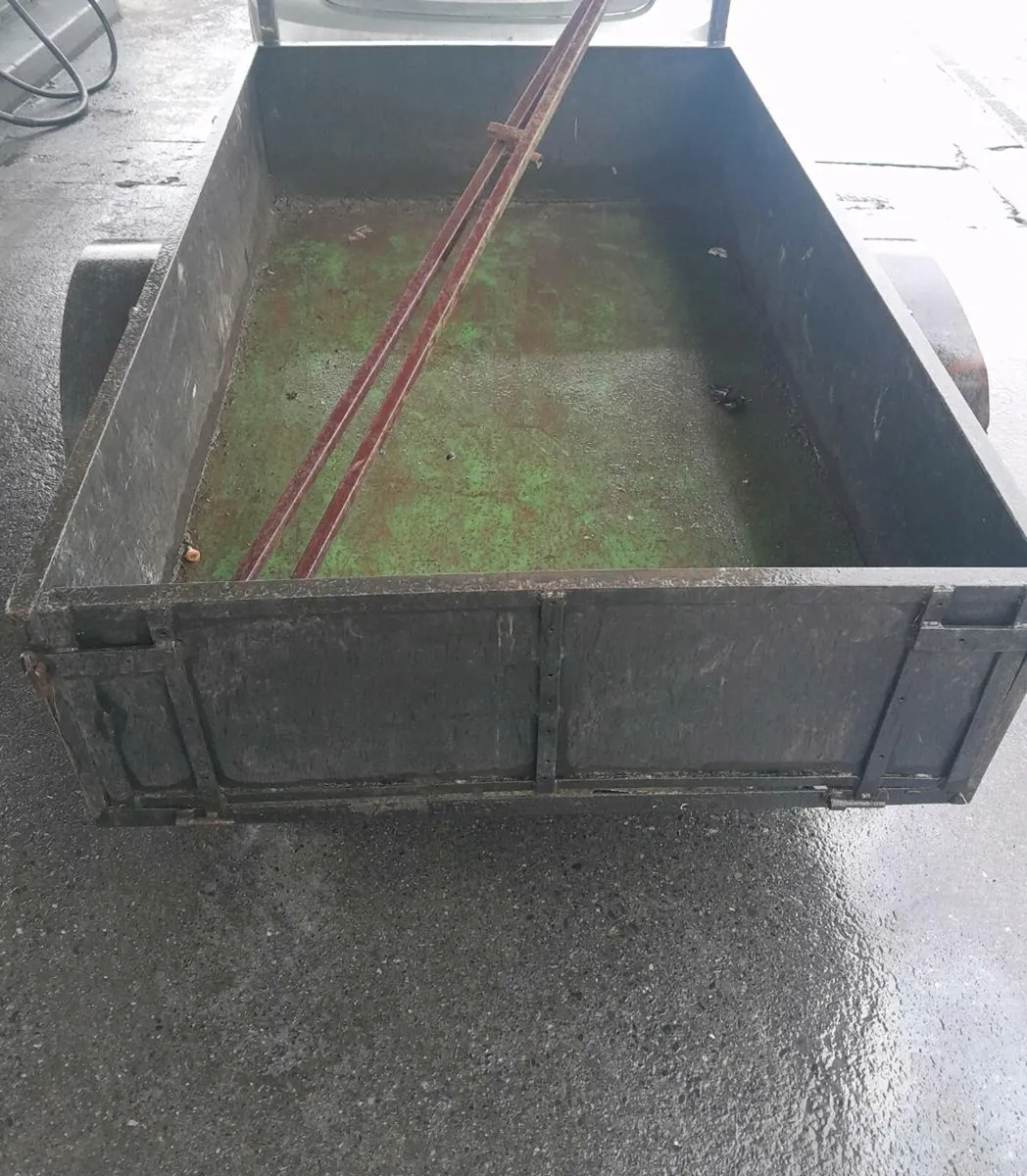 Factory made builders trailer 6 by 4 all steel on - Image 2