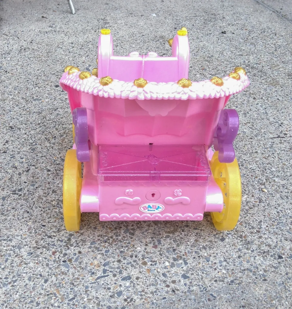 Zapf Creation Kids Pink Carriage (no Horse) Used. - Image 3