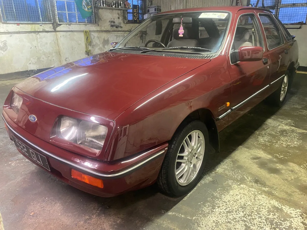 1986 FORD SIERRA 1.6 BURGUNDY NCT EXEMPT TAX 3/26 - Image 1