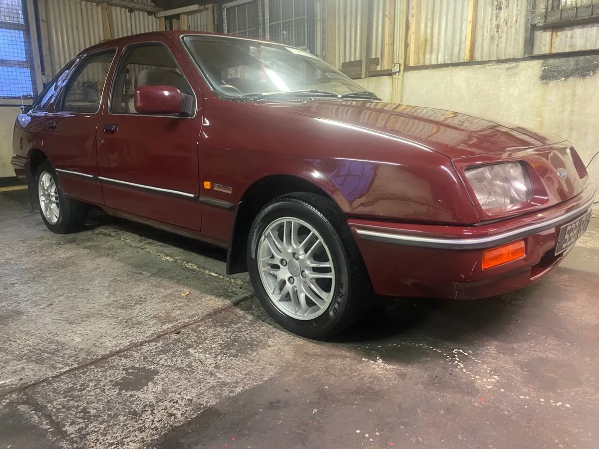 1986 FORD SIERRA 1.6 BURGUNDY NCT EXEMPT TAX 2/27 - Image 3