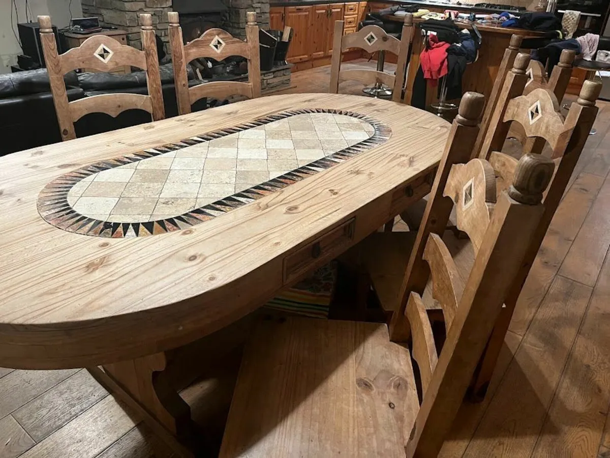 Kitchen Table & 6 Chairs - Image 2