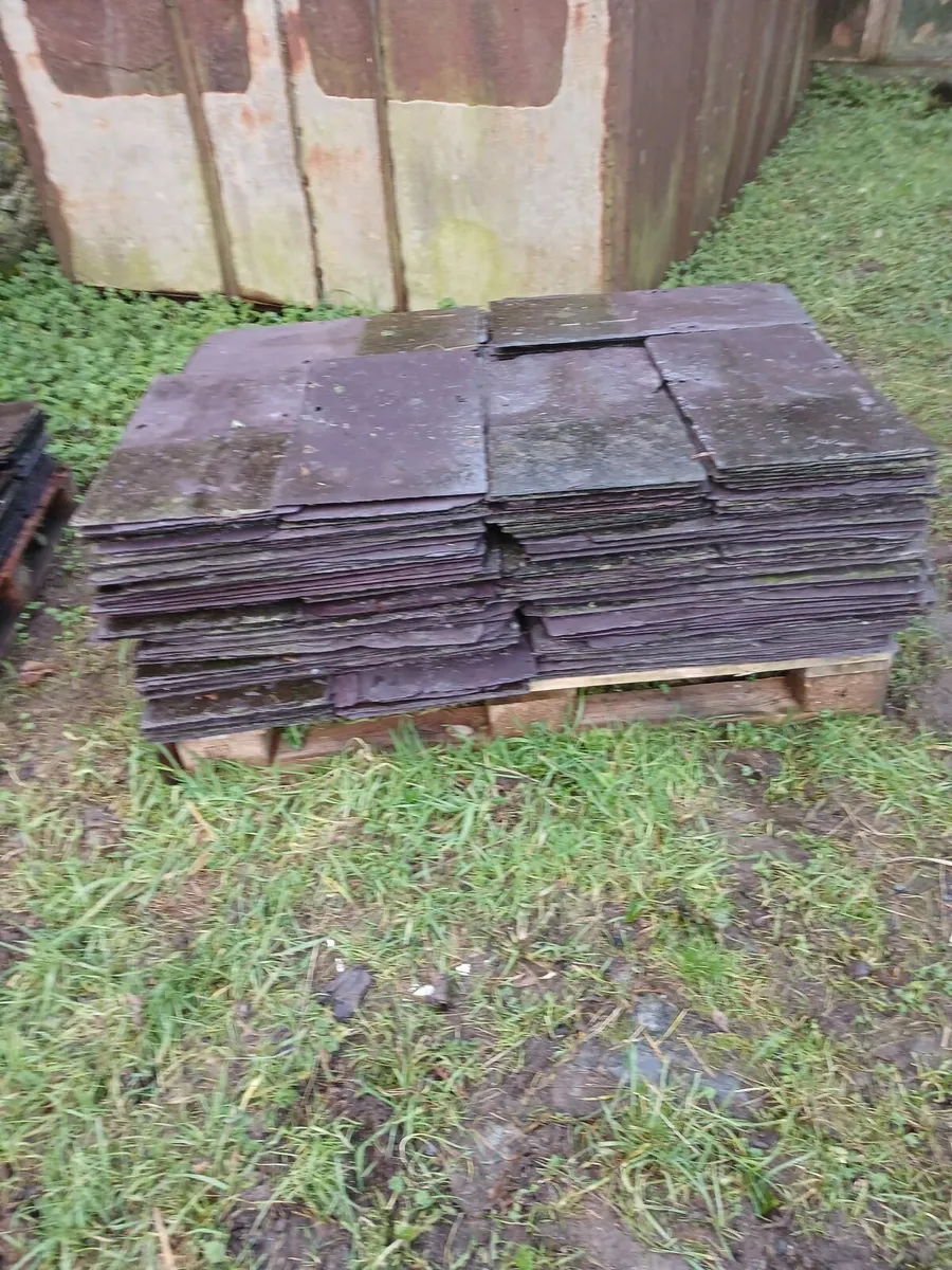 Bangor slates chimney pot ridge roof tile granite - Image 1