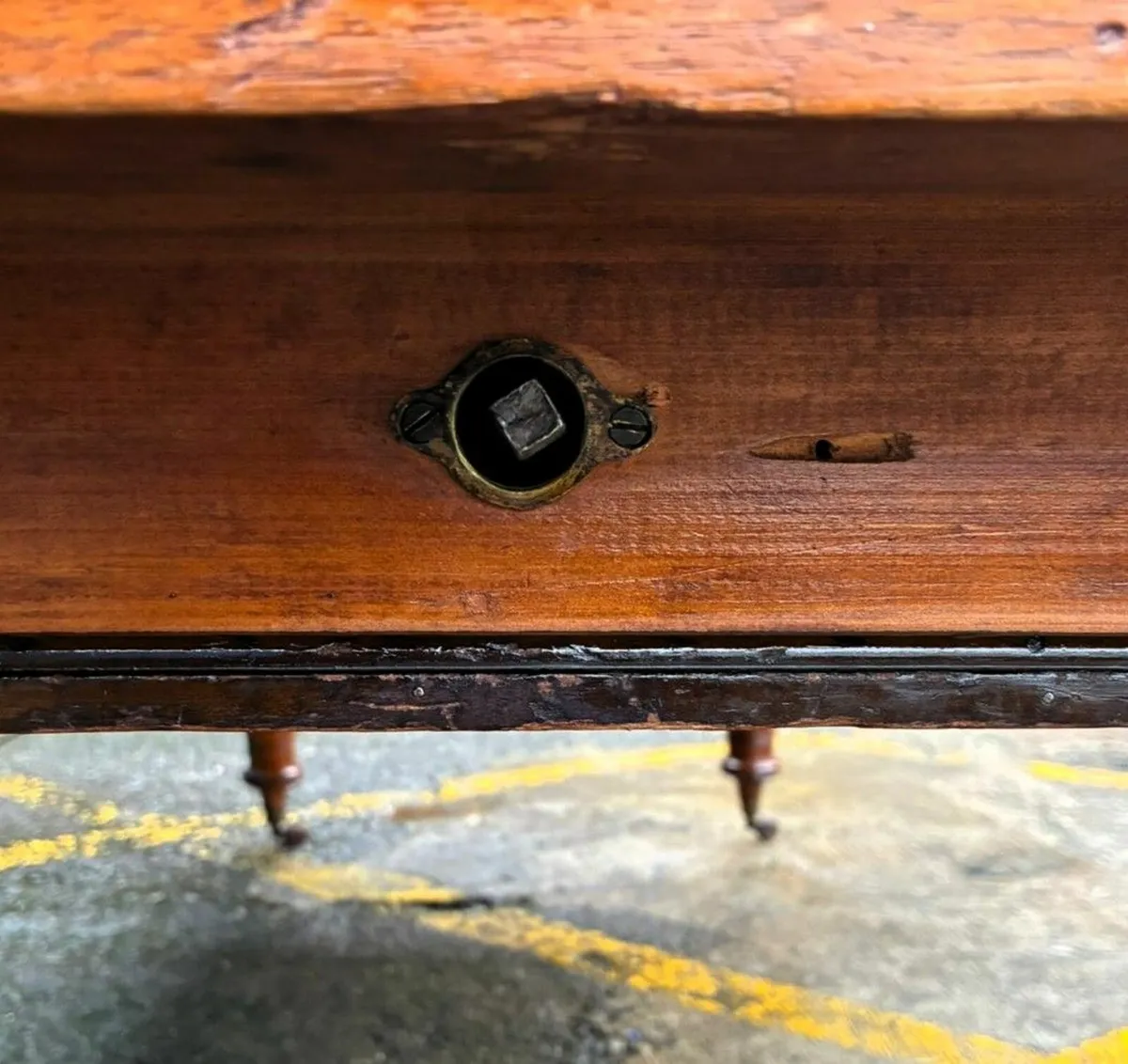 Antique Wind Out Dining Table - Image 4