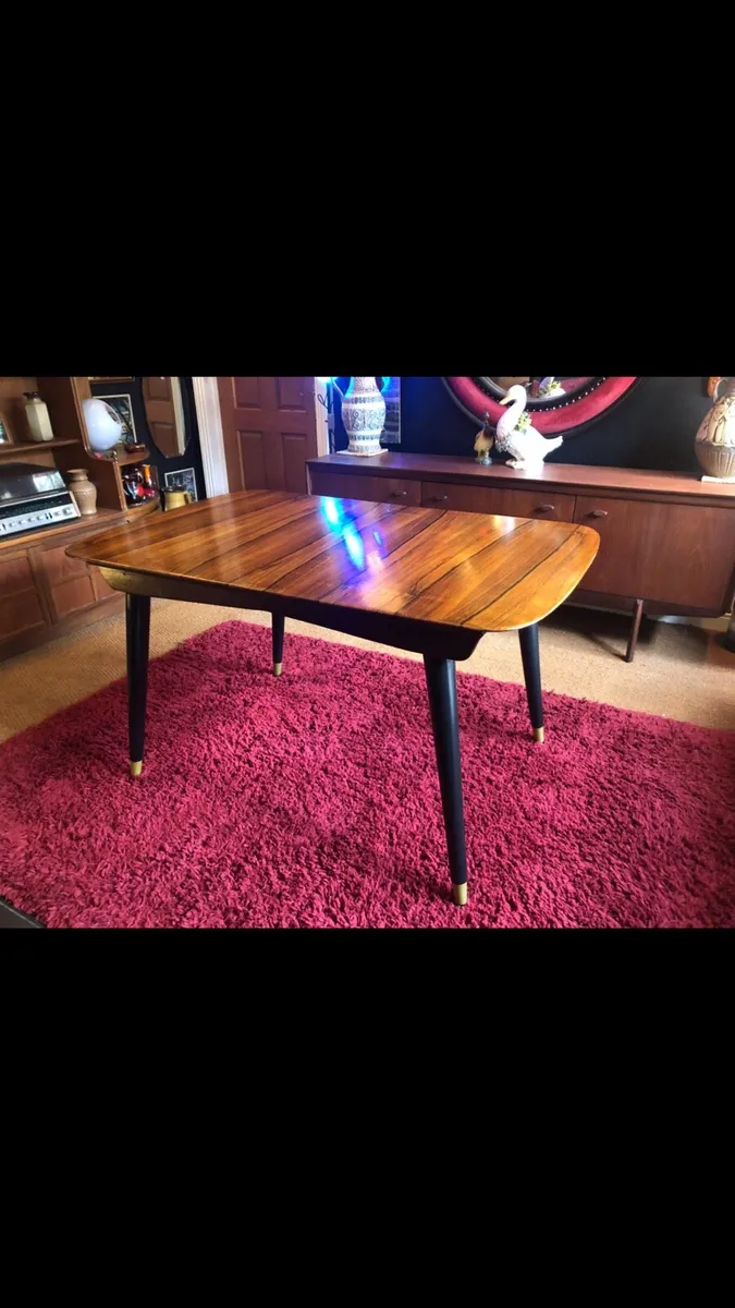 Mid Century dining table. - Image 2