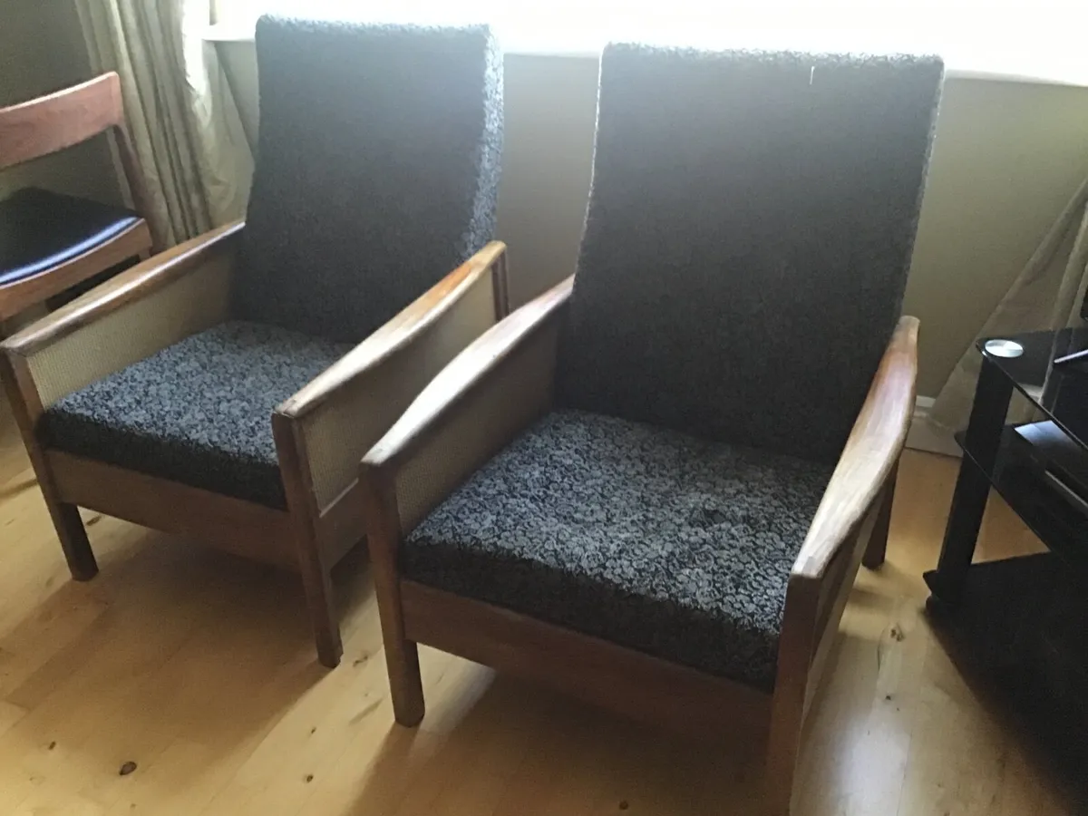 2 Mid Century Scandinavian Armchaire - Image 1