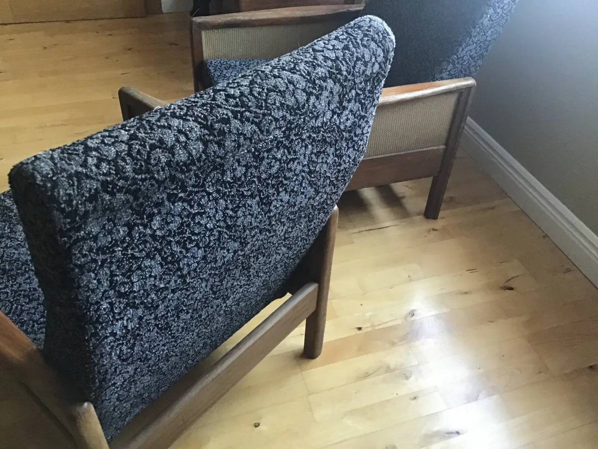 2 Mid Century Scandinavian Armchaire - Image 3